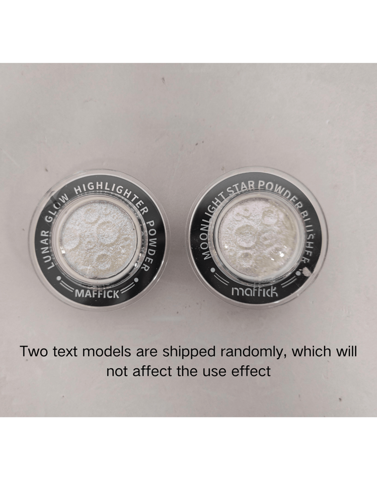 MSFLIBNH 1PC 高光粉，提亮面部，立体轮廓，闪亮高光，土豆泥质地，单色珍珠光泽，适合所有肤色，轻巧时尚的设计，送给妈妈的礼物，两种文字模型随机发货，不会影响使用效果 - 彩色 - 查看 7