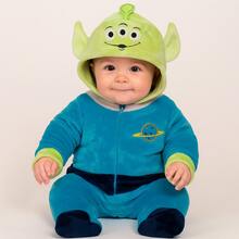 Disney Mameluco para bebe con gorro bordado  Alien - Azul - Ver 1