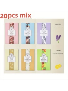 2/6/10/20 件衣橱空气清新剂，悬挂式香囊香薰香包花香香囊袋适用于抽屉衣柜房间壁橱，清新香味清新剂带挂钩（茉莉、玫瑰、薰衣草、百合、海洋、柠檬） - 多款 - 查看 27