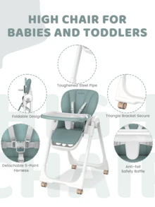 sejoy Baby Highchairs & Accessories - Green - View 5