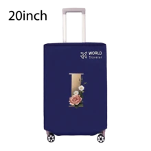 Travel Luggage Cover Inelastic Non-Woven Baggage Cover Suitable For 18-30inch Suitcase Case Dust Cover Initial Letter Pattern Dustproof Protector Covers Scratch-Resistant Durable Luggage Protector Covers Travel Accessories Back To School Essentials