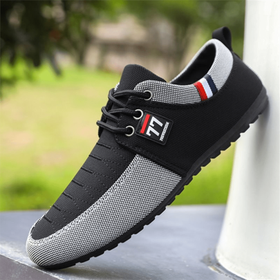 1 Pair Men's New Versatile Outdoor Low-Top Canvas Shoes, Breathable Non-Slip Durable Casual Sports Formal Wear, Recommend Ordering One Size Up