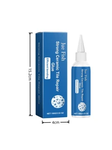 瓷砖修补膏 - 大理石地砖家具裂缝填充胶粘膏。易于修复，无需更换。适用于损坏、破裂、孔洞、碎裂的瓷砖、水箱盖、洗脸盆、马桶。防水、防黄变、附着力强、健康环保。