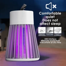 可充電式掛式蚊殺燈 360°保護電網 UV 驅蚊燈 多功能殺蟲燈 適用於居家臥室、戶外露營、陽台與庭院 - 彩色 - 查看 5