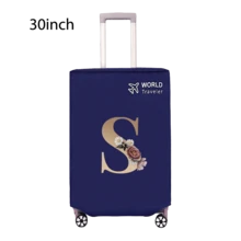 Travel Luggage Cover Inelastic Non-Woven Baggage Cover Suitable For 18-30inch Suitcase Case Dust Cover Initial Letter Pattern Dustproof Protector Covers Scratch-Resistant Durable Luggage Protector Covers Travel Accessories Back To School Essentials