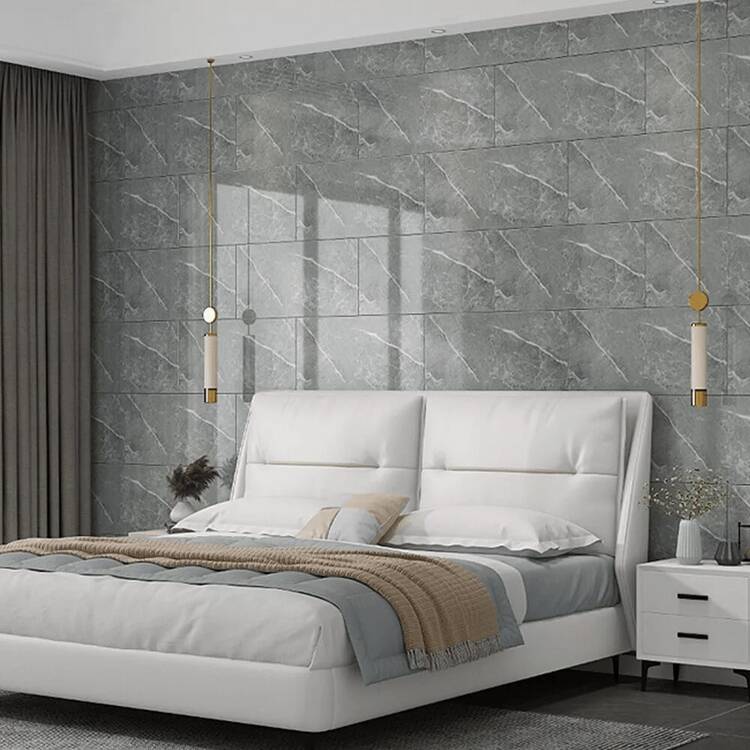 10 Pcs Self-Adhesive Marble Tiles Sticker Stick On Wall Floor Kitchen Bathroom,Waterproof & Moisture-Proof,Renovation Stickers Peel Wall Panels,Wall Paper Bath Rug Floor Carpet Bathroom Decor Summer Bathroom Accessories - Monet Gray - Añade 6