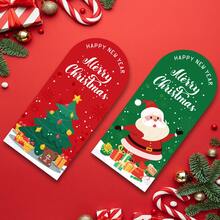 50pcs Christmas Stickers, Small Business Gift Box Packaging Stickers, Decorative Stamps & Labels - Christmas - View 4