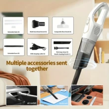 Household Vacuum Cleaner, Handheld Cordless Vacuum Cleaner, 18Kpa Super Strong Suction, USB Charging, Long Battery Life - Suitable For Home Use - Car Vacuum Cleaner - Dormitory Essential Item. - Black - View 6