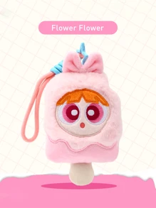 飞天小女警冰淇淋毛绒钥匙扣，可装饰包包，可爱卡通人物钥匙扣，适合儿童和成人，非常适合挂在背包、钱包或车钥匙上。 - 彩色 - 查看 10