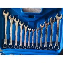 37 Piece Professional Tool Kit Combination Wrench Set With Sockets And Large Ratchet - Bạc - Xem 4