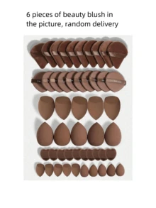 Bông mút trang điểm cỡ lớn, dùng được cả khô và ướt, nhiều kiểu dáng ngẫu nhiên, thích hợp để trang điểm và che khuyết điểm, tiện lợi mang theo, thích hợp làm quà Giáng sinh cho bạn bè, quà tặng, đồ dùng du lịch giá rẻ, vật dụng cần thiết khi đi du lịch. - Nhiều màu - Xem 18