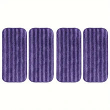 1/2/4/6pcs Replacement Pads For Wet Jet Mop: New Cationic Material, Microfiber, Machine Washable, Essential Kitchen Cleaning Tool, Suitable For All Floor Types, Back To School, Halloween, Christmas