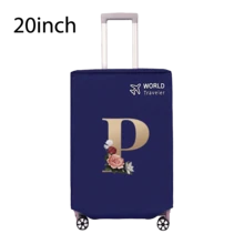Travel Luggage Cover Inelastic Non-Woven Baggage Cover Suitable For 18-30inch Suitcase Case Dust Cover Initial Letter Pattern Dustproof Protector Covers Scratch-Resistant Durable Luggage Protector Covers Travel Accessories Back To School Essentials