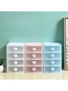 1 件粉色珠宝收纳盒，粉色房间装饰，多层化妆品收纳盒，多色/多层女士收纳盒旅行度假必备秋季装饰秋季万圣节 - 彩色 - 查看 3