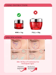 Olay 14g Peptide Revitalizing Firming Golden Pure Face Cream, New Skin Lifting Golden Pure Face Cream, Anti-Aging & Anti-Wrinkle, Utilizing Peptide Technology, Moisturizing & Firming, Lightweight & Non-Greasy Texture, Enhances Skin Elasticity & Contouring, Suitable For All Skin Types, Especially For Aging Skin, Daily Facial Moisturizer, Improves Skin Quality & Complexion, Leaves Skin Radiant, Soft & Smooth.