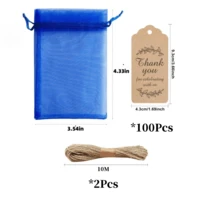 10-600 Pieces Of Mesh Bag With Thankyou Card, Organza Transparent Packaging Bag, Mesh Bag Gift Drawstring Bag, Thankou Card Packaging Label, Gift Thank-You Card, Suitable For Birthday Parties, Father's Day, Mother's Day, Wedding Parties, Graduation Ceremonies, Gender Disclosure Parties, Welcome Parties, Theme Parties, Retirement Parties, Graduation Parties, And Other Holiday Souvenir Packaging, Small Gift Decoration Bags