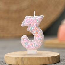 1 buc produs nou macaron bilă colorată 0-9 lumânări digitale creative, lumânări decor tort petrecere de ziua de naștere, placă decor tort desert top