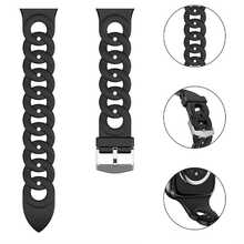 20mm 22mm 1pc Watch Strap Compatible With Samsung Galaxy Watch 4 5 6 Classic 40mm 44mm Gear S3 Silicone Bracelet Galaxy Watch 5 Pro 45mm, Band Compatible With Galaxy Watch Active 3/2/Gear S3/Amazfit Bip Bracelet Hua Wei Watch GT 2/3 Pro Bands - White - View 3