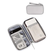 Dual Layer Waterproof Shockproof Electronics Organizer Bag, Portable Travel Charger Cable USB Drive Earphone Storage Pouch For Holiday Travel, Outdoor Activities Cable Organizer Charger Accessories Travel Essentials