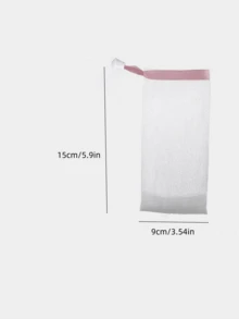 5个/3个/1个随机颜色抽绳泡沫网，皂袋泡沫网，洗脸泡沫网，保护皮肤清洁卫生，泡沫丰富，适用于家庭浴室、旅行、宿舍、家居装饰、秋季装饰、返校装饰 - 多色 - 查看 3