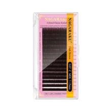 1pc NAGARAKU Dark Brown Eyelash Extension Makeup 7-15mm Individual Eyelashes Soft Natural Synthetic Mink 16 Lines Cat Eye Look Tail Fake Eyelashes Eye Lasheslash Clusters,Eyelash Clusters,Individual Eyelashes,Lashes,Fake Lashes