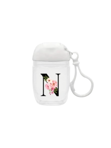 粉色秋海棠字母 A-Z 创意印花图案，透明洗手液空瓶，旅行装，带挂钩白色翻盖，可重复使用瓶盖，便携式空瓶可重新灌装，化妆品容器，适用于液体乳液，旅行装，家庭收纳装，户外旅行装，是送给家人和朋友的贴心礼物，毕业礼物，母亲节礼物，周年纪念礼物。 - 彩色 - 查看 20