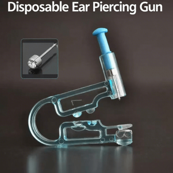 Want To Get Your Ears Pierced But Worried About The Pain And Unsanitary Conditions? Disposable Sterile Ear Piercing Guns Are Here To The Rescue! Sterile Design: Made Of Medical-Grade Materials, One-Person-One-Use, Eliminating Cross-Infection And Saying Goodbye To Inflammation.  No More Worrying About Inadequate Disinfection At Regular Shops. Quick Piercing: With A Simple Click, Your Earrings Are Precisely Inserted With Virtually Zero Pain! It's Like Flipping A Switch, And Your Ears Are Pierced! Even Beginners Can Easily Operate It.