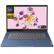 Lenovo IdeaPad Slim 3 Chromebook, 14" FHD Laptop, Kompanio 520, 4GB RAM, Multiple Storage Options, Wi-Fi 6 ,Chrome OS, Abyss Blue