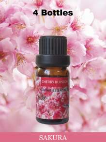 10ml Aromatherapy Essential Oil Yoga Oil Plant Essential Oil For Humidifier Diffuser Fruit Flower Aroma Fragrance Oil Jasmine Lavender Rose Orange, Living Room And Bathroom Deodorization,Suitable For Diffusers, Humidifiers