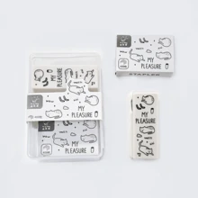 1套可爱迷你订书机套装，手持式和便携式，返校，返校，学校用品 - 白色 - 查看 8