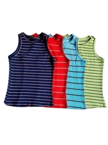 Striped Summer Tank Top - Màu xanh Bạc hà - Xem 2