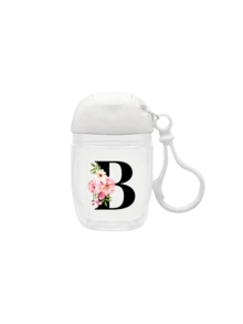 粉色秋海棠字母 A-Z 创意印花图案，透明洗手液空瓶，旅行装，带挂钩白色翻盖，可重复使用瓶盖，便携式空瓶可重新灌装，化妆品容器，适用于液体乳液，旅行装，家庭收纳装，户外旅行装，是送给家人和朋友的贴心礼物，毕业礼物，母亲节礼物，周年纪念礼物。 - 彩色 - 查看 18