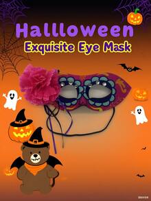 Halloween Exquisite Eye Mask Flowers Decoration Masquerade Props - Multicolor - View 3