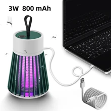 360° Protection Electric Mosquito Killer Lamp - Rechargeable/Plug-In Hanging Mosquito Repellent With UV Light, Quiet Mosquito Trap, Portable For Outdoor Use, Suitable For Home, Bedroom, Patio, Camping