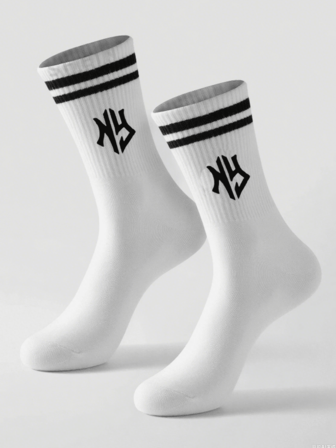 2/5 par nya 2024 året runt-anpassade mönstrade vadstrumpor, svarta