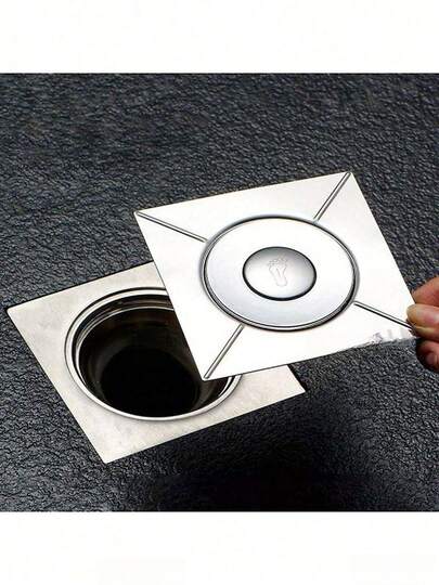 通用浴室地漏，圆形设计，防堵塞，快速排水，适用于翻新和新安装。