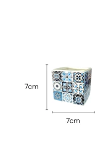 Porcelain Vase 11 Cm - Blue 01 - View 2