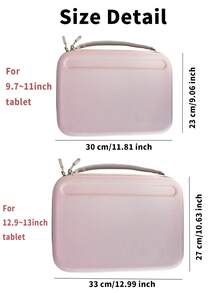 Hard Shell Multifunctional Tablet Case Compatible With 11inch/13inch IPad ,Android Tablet, Cables, Mouse, Keyboard, Stylus Pen And Other Digital Accessories Storage,Protective Computer Carrying Bag