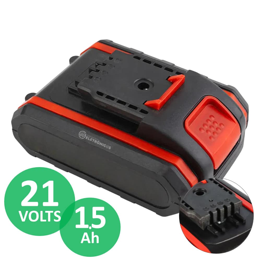 Electronics Paradise Bateria De Lítio 21v 1.5ah Universal Recarregável Para Furadeiras Parafusadeira Ferramentas Lixadeira Para Construção - BATLUATEK21