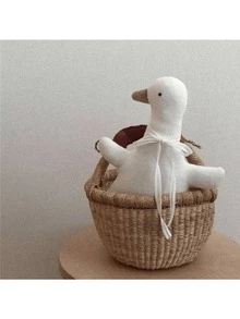 POKOJA LAND 毛绒鸭子和熊填充动物玩偶软娃娃枕头、沙发装饰、圣诞礼物 - 彩色 - 查看 3