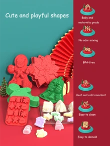 Christmas Silicone Cake Mold, Easy To Release And Durable Baking Mold, Suitable For Holiday Desserts, Essential For Holiday Kitchens, And Festive Atmosphere Decoration Christmas Christmas Decorations Christmas Pajamas Christmas Gifts Christmas Decor