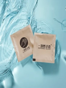 一次性手套，100包=200副手套（1包/2只）透明加厚，独立包装，方便携带，一次性手套非常适合餐厅、野餐、露营、厨房、旅行 - 彩色 - 查看 13