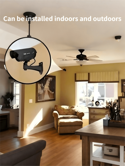 Fake Surveillance Camera Light, Realistic Appearance Dummy Camera, Virtual To Deter Criminals, Battery Operated view 3