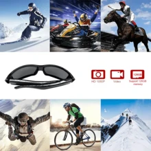 Smart Glasses Glasses 1080P HD Camera Suitable For Recording Life Short Video Recording Cycling Sports Seaside Camping Mountaineering Meeting - màu đen - Xem 2