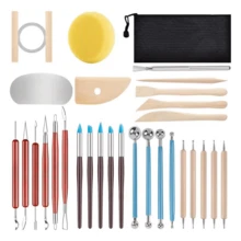 30-Piece Ceramic Sculpting Tool Kit - Multicolor - View 1