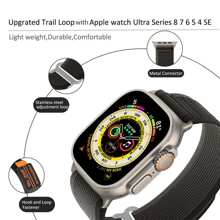 1 pieza Banda de bucle de sendero compatible con Apple Watch Ultra 2 Banda 49mm 45mm 44mm 42mm 41mm 40mm 38mm Compatible con Bandas Ultra/2 Mujeres Hombres, Correa de nailon resistente compatible con Apple Watch Series 9 8 7 6 5 4 3 2 SE, Ultra2/Ultra Strap