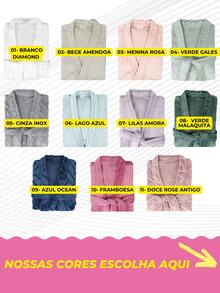 Unisex Adult Robe Robe Female And Male TEXTURED Fleece Flannel Microfiber Super LUXURY COZY BATHROOM COVER - 粉紅女郎 - 查看 4