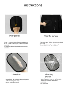 宠物静电双向刷毛，轻松去除猫毛、狗毛，解决与宠物互动后的小烦恼，宠物毛沙发、衣服地毯上的毛发都能轻松去除，去除猫毛、狗毛的毛发刮刀可反复使用。