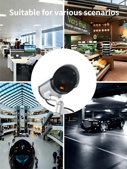 Fake Surveillance Camera Light, Realistic Appearance Dummy Camera, Virtual To Deter Criminals, Battery Operated view 6