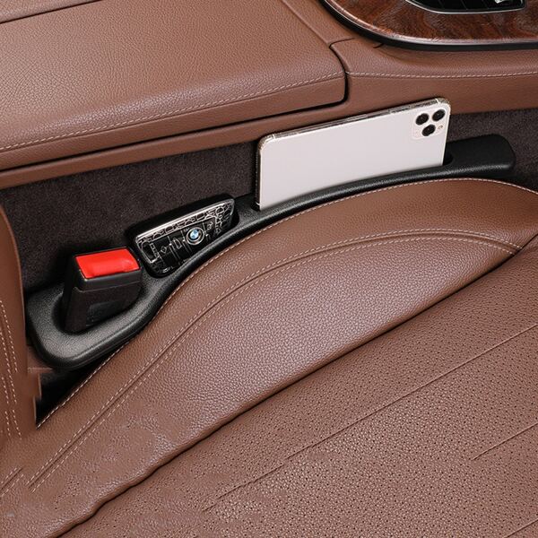 1 Pair Car Seat Gap Filler, EVA Material Anti-Leakage Strips, Car Interior Accessories Seat Storage Box, Universal Fit For Car Organization
